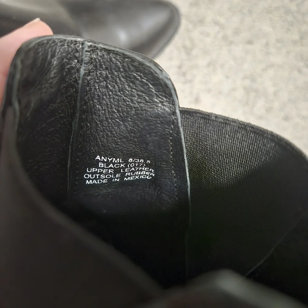 Steve Madden Anyml Black Ankle Boots Size 8 Pointy Toes